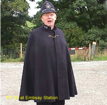 [Dr Geoff Clayton as a policeman]