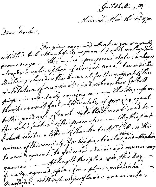 [Facsimile of Benjamin Gooch's handwriting]